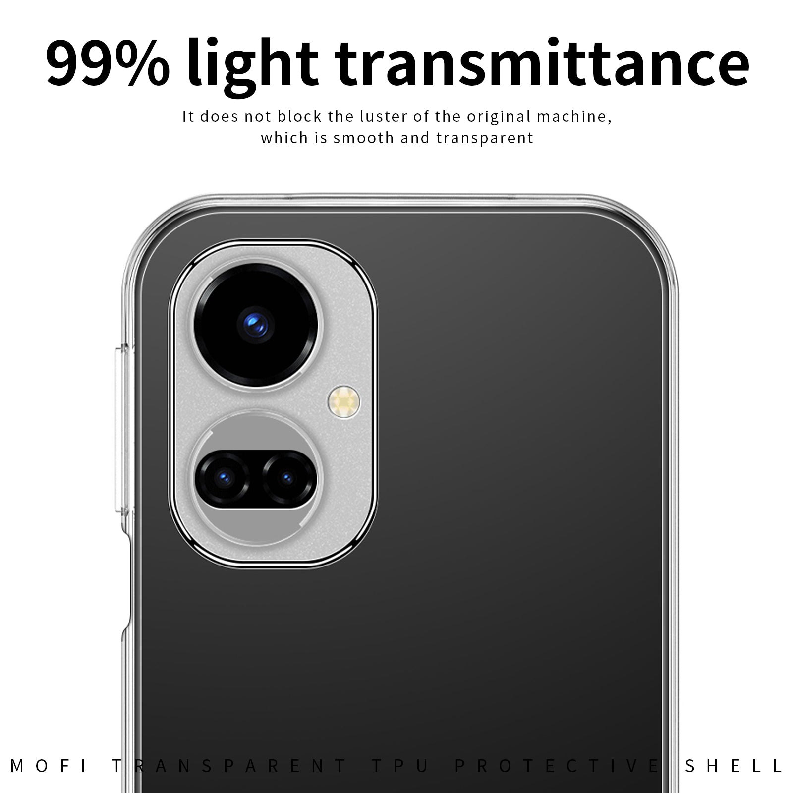MOFI Anti-drop TPU Phone Case For Tecno Camon 19 4G/19 Pro 4G Scratch-resistant Transparent Phone Cover MOFI Anti-drop TPU Phone Case For Tecno Camon 19 4G/19 Pro 4G Scratch-resistant Transparent Phone Cover
